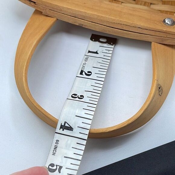 Vintage hand painted rooster basket wall pocket basket - Picture 10 of 11